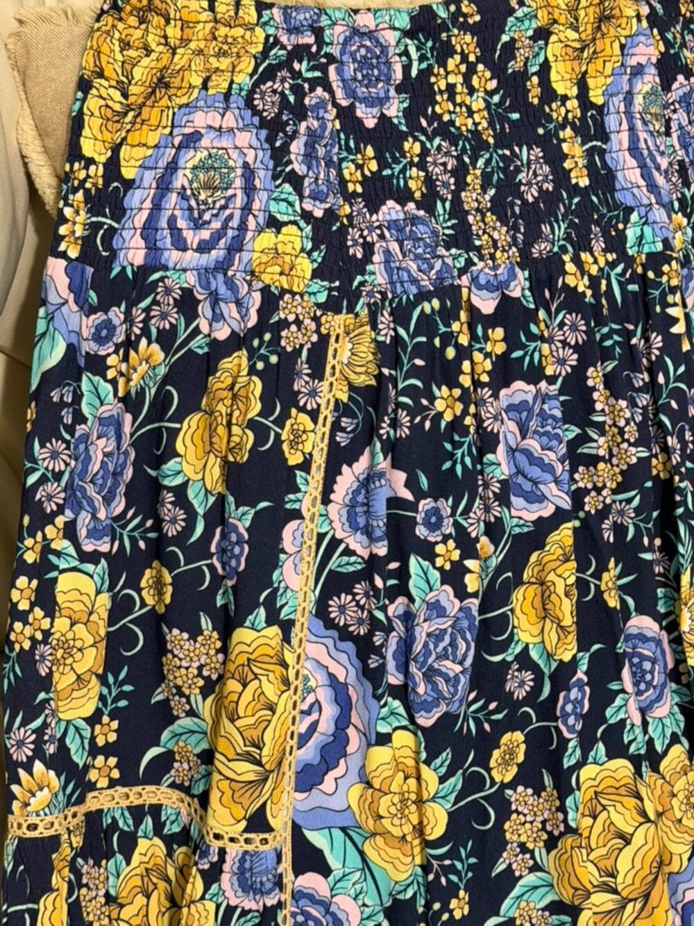 Spell Full Bloom Maxi Skirt & Floral Bloom Tank Set Medium Rare Sold NWT - Picture 10 of 13